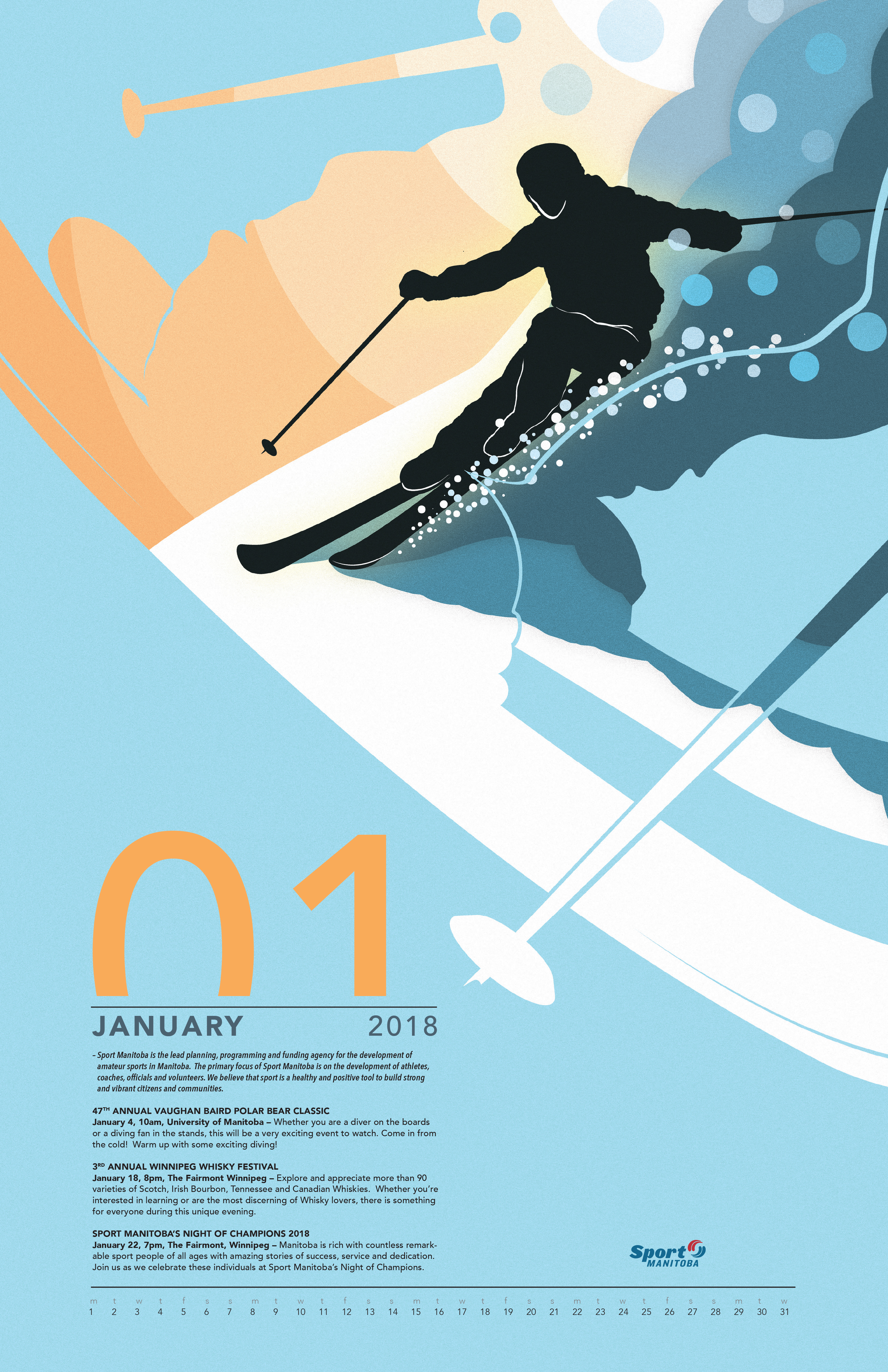'Sport Manitoba Calendar - January
