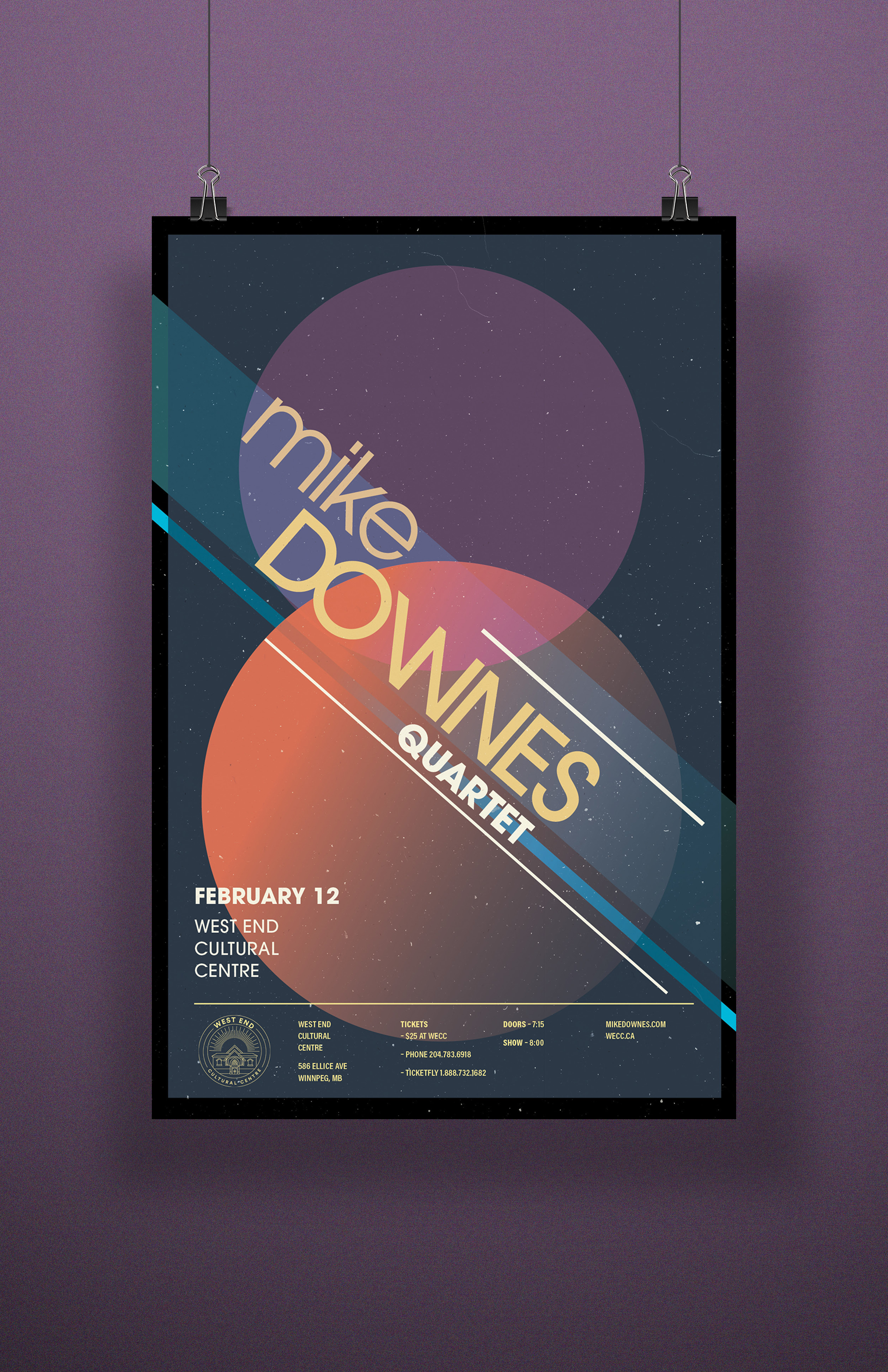 Mike Downes poster mockup